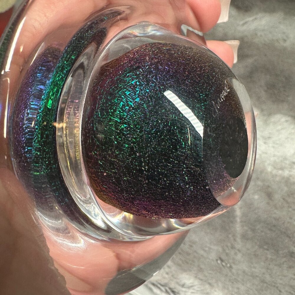 Vintage 1993 Sci Fi Channel Numbered 208/400 Saturn Planet Galaxy Paperweight - Picture 13 of 16